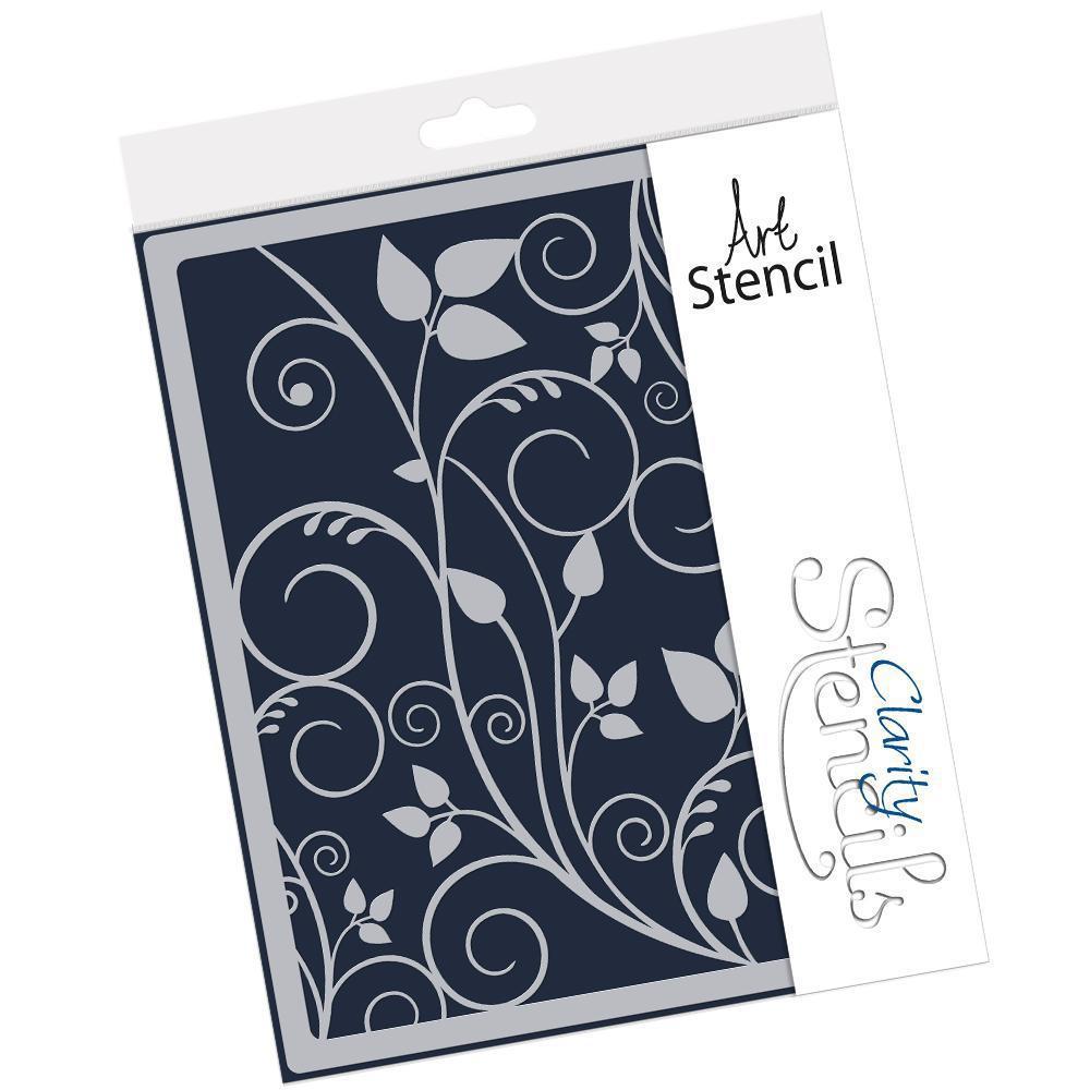 Leafy Swirl 9" x 11" Stencil