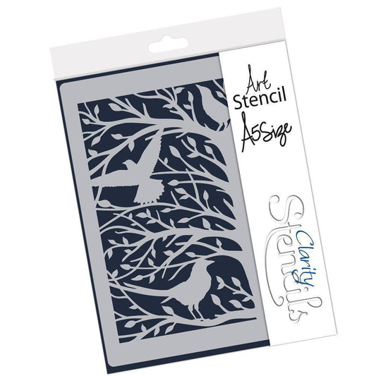 Woodland Birds A5 Stencil
