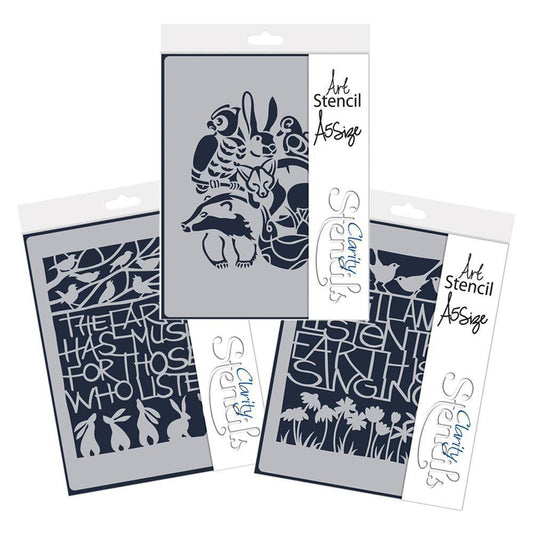 The Earth Listens A5 Stencil Collection