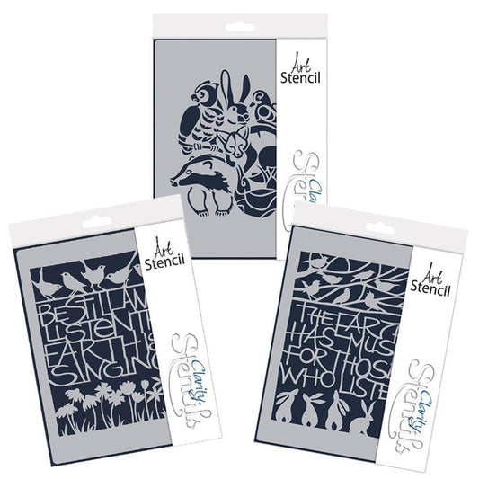 The Earth Listens A4 Stencil Collection