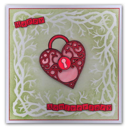 Seaweed 7" x 7" Stencil