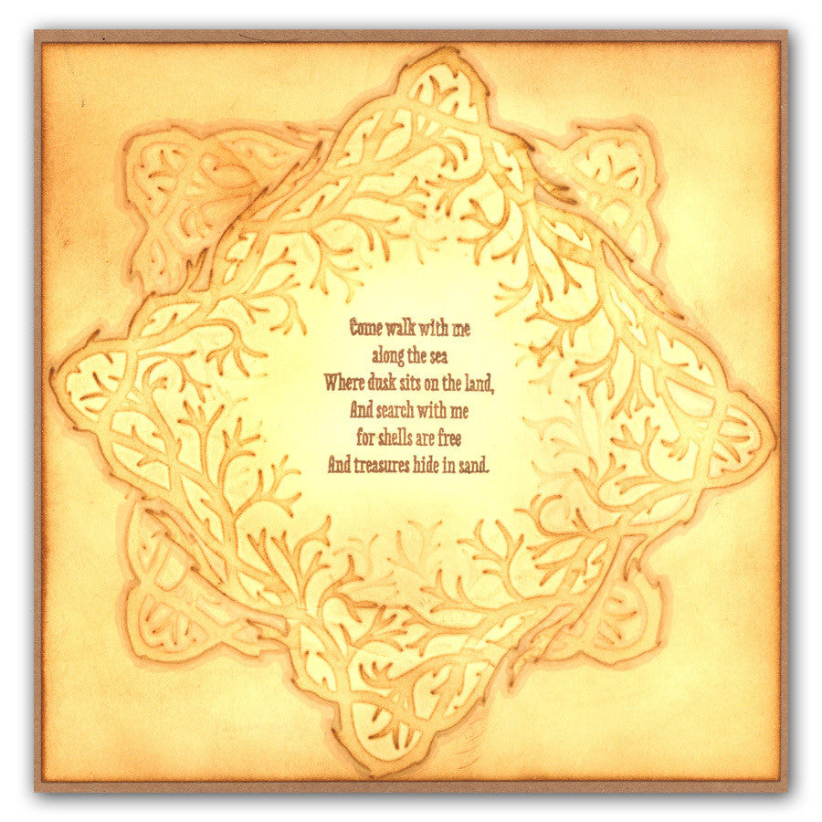 Seaweed 7" x 7" Stencil