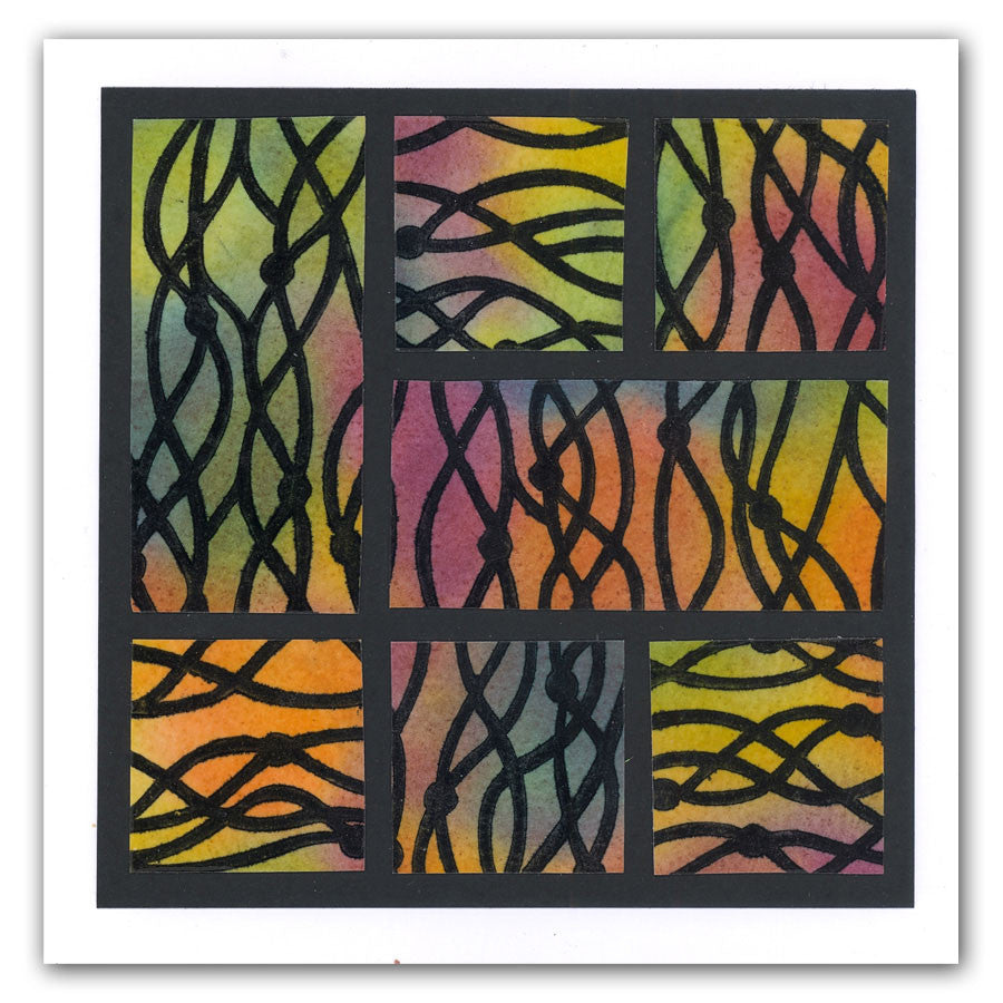 Seaweed 7" x 7" Stencil