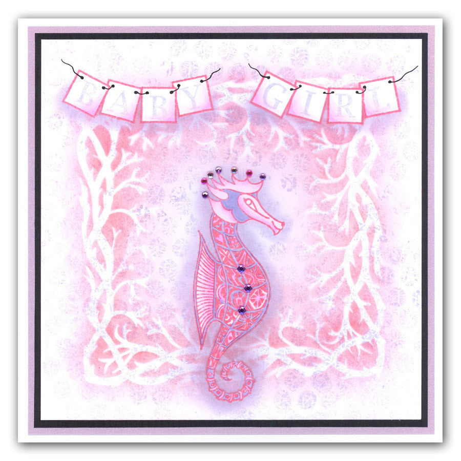 Seaweed 7" x 7" Stencil