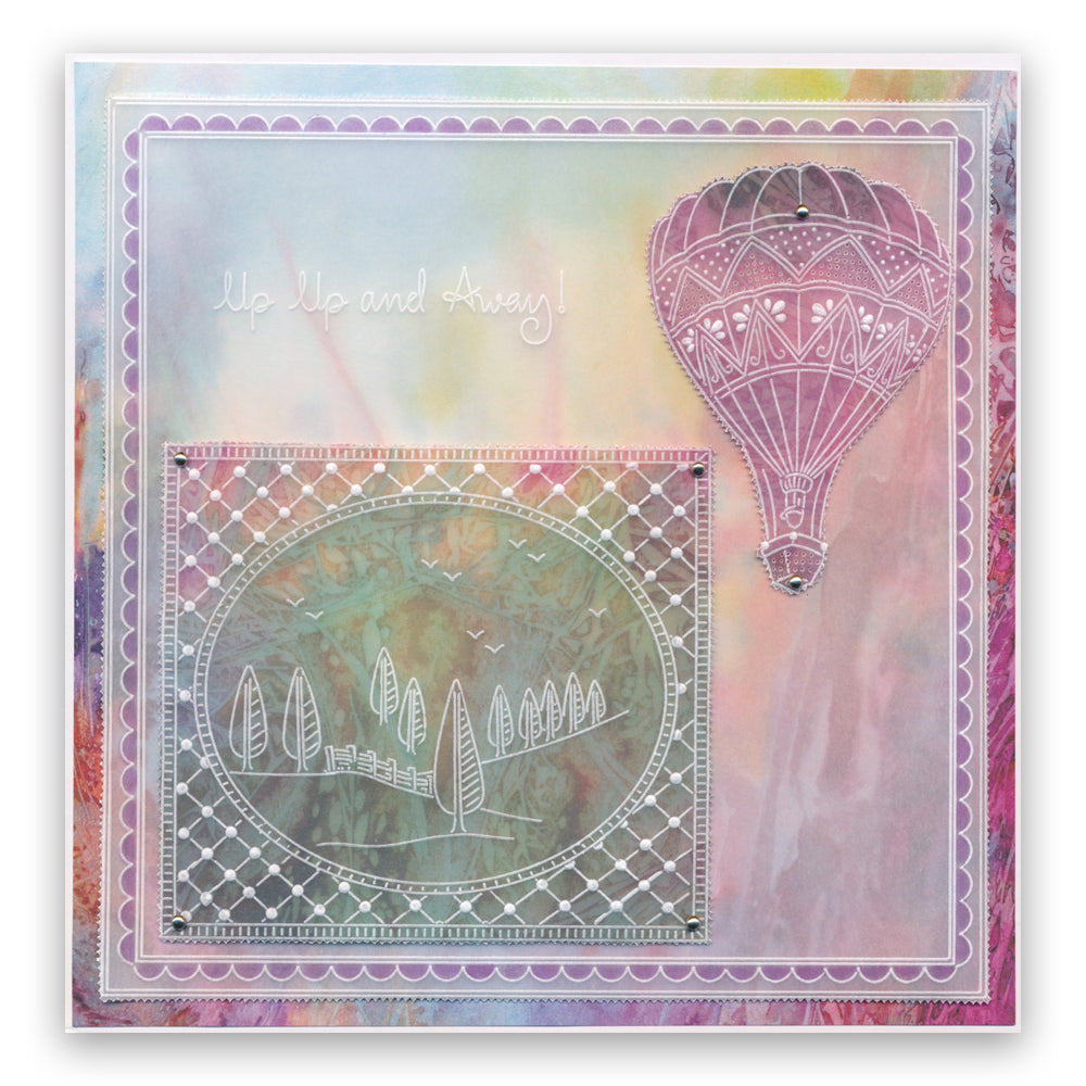 Barbara's SHAC Hot Air Balloon Doodle A5 Groovi Plate