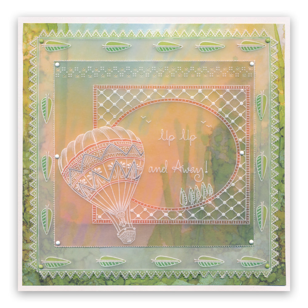 Barbara's SHAC Hot Air Balloon Doodle A5 Groovi Plate