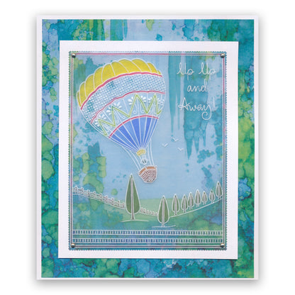 Barbara's SHAC Hot Air Balloon Doodle A5 Groovi Plate