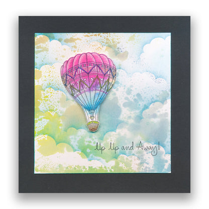 Barbara's SHAC Hot Air Balloon Doodle A5 Stamp & Mask Set