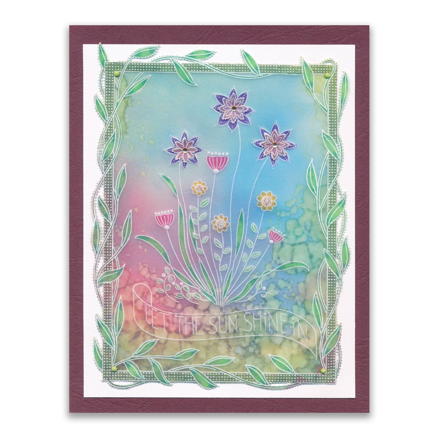 Barbara's SHAC Let the Sun Shine Doodle A5 Groovi Plate