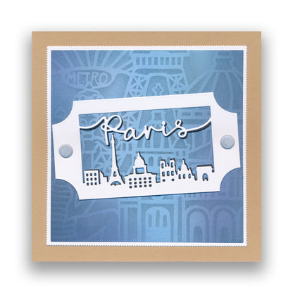 London, Paris & New York Skyscape Fresh Cut Dies