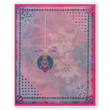 Small Snowflakes Duet A5 Square Groovi Plate & Grid Set