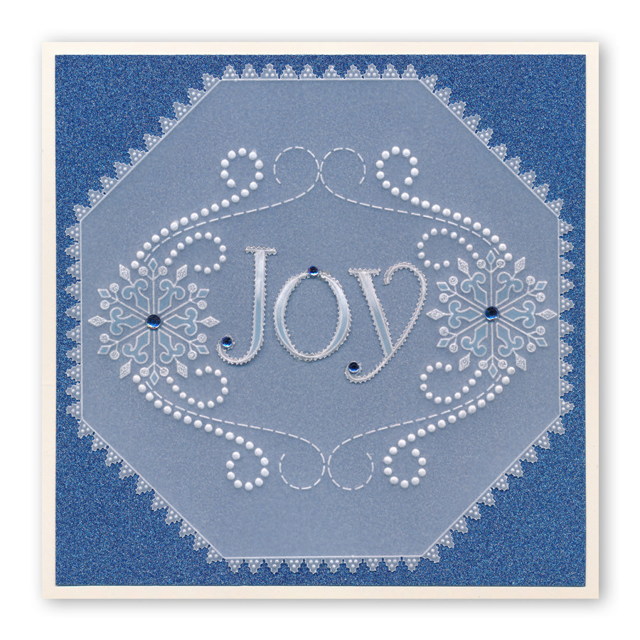 Small Snowflakes Duet A5 Square Groovi Plate & Grid Set