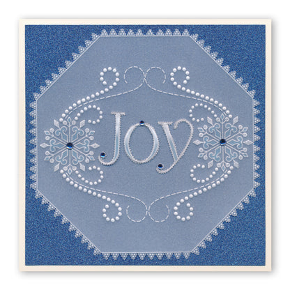 Large Snowflakes Duet A5 Square Groovi Plate & Grid Set