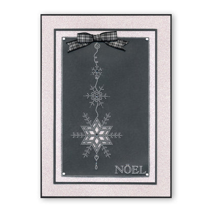 Small Snowflakes A5 Square Groovi Piercing Grid