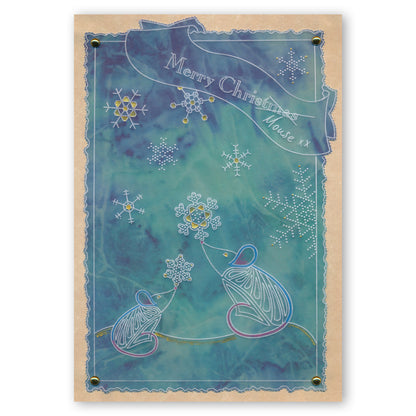 Small Snowflakes Duet A5 Square Groovi Plate & Grid Set