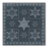 Small Snowflakes A5 Square Groovi Piercing Grid