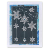Large Snowflakes Duet A5 Square Groovi Plate & Grid Set
