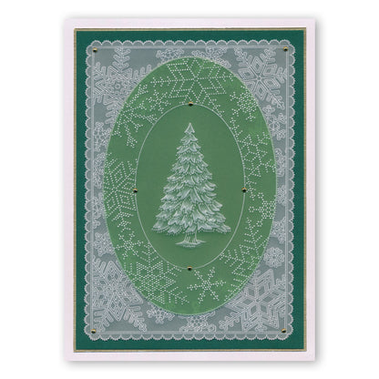 Large Snowflakes A5 Square Groovi Plate