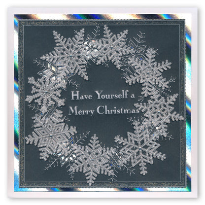 Small Snowflakes Duet A5 Square Groovi Plate & Grid Set