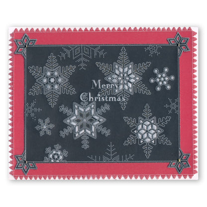 Large Snowflakes A5 Square Groovi Plate