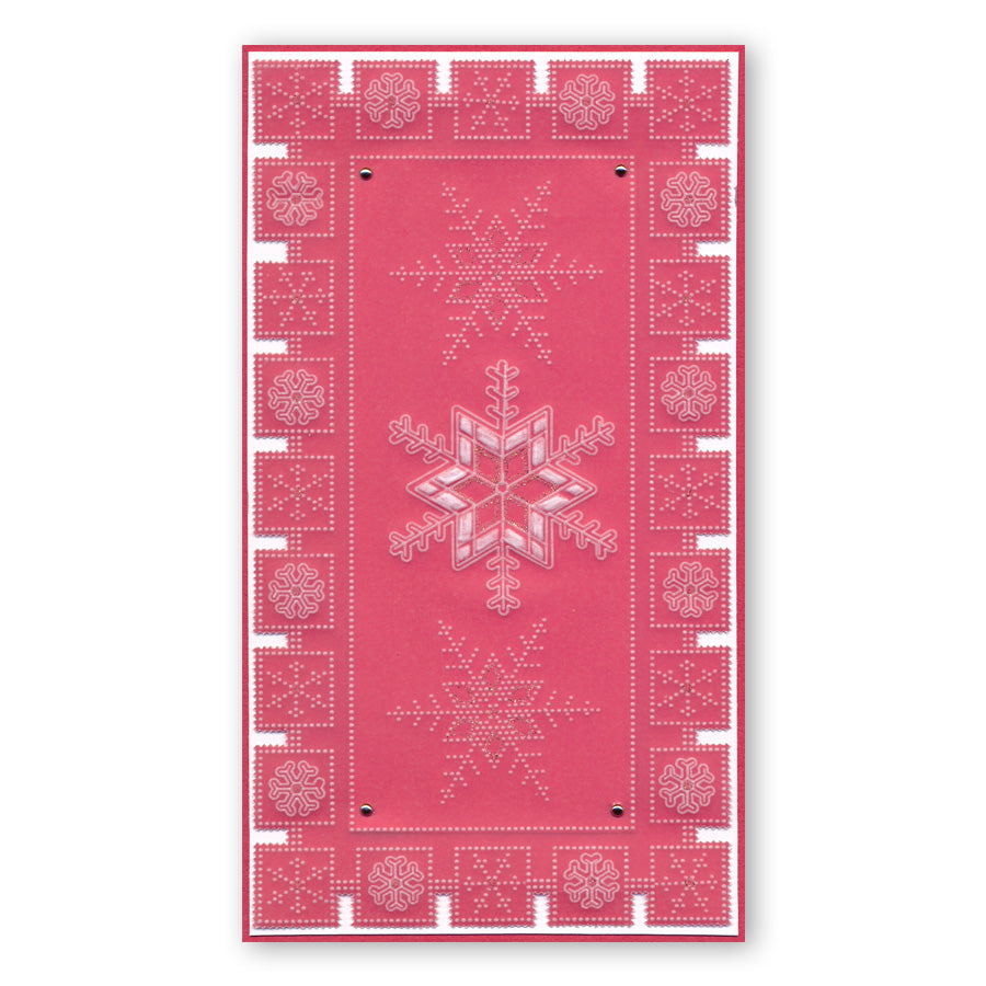 Large Snowflakes A5 Square Groovi Plate