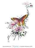 Cherry's Butterfly Montages A6 Stamp & Mask Trio