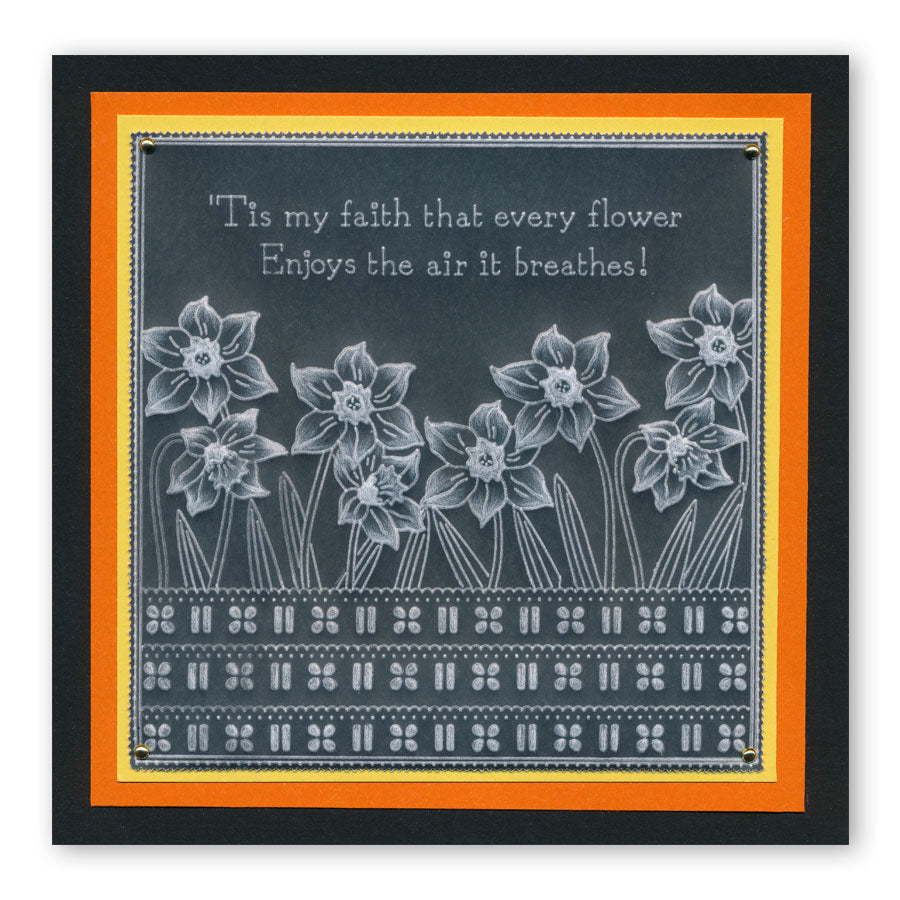 Spring Bouquet A5 Square Groovi Plate