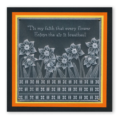 Spring Bouquet A5 Square Groovi Plate