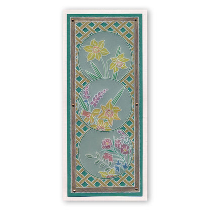 Spring Bouquet A5 Square Groovi Plate