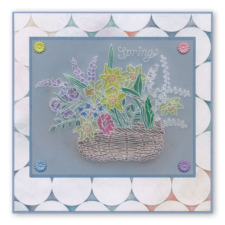 Spring Bouquet A5 Square Groovi Plate