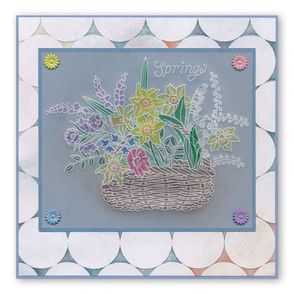 Spring Bouquet A5 Square Groovi Plate