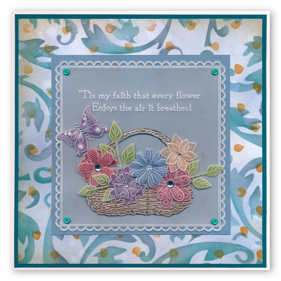 Spring Bouquet A5 Square Groovi Plate