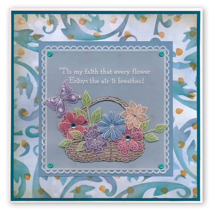 Spring Bouquet A5 Square Groovi Plate