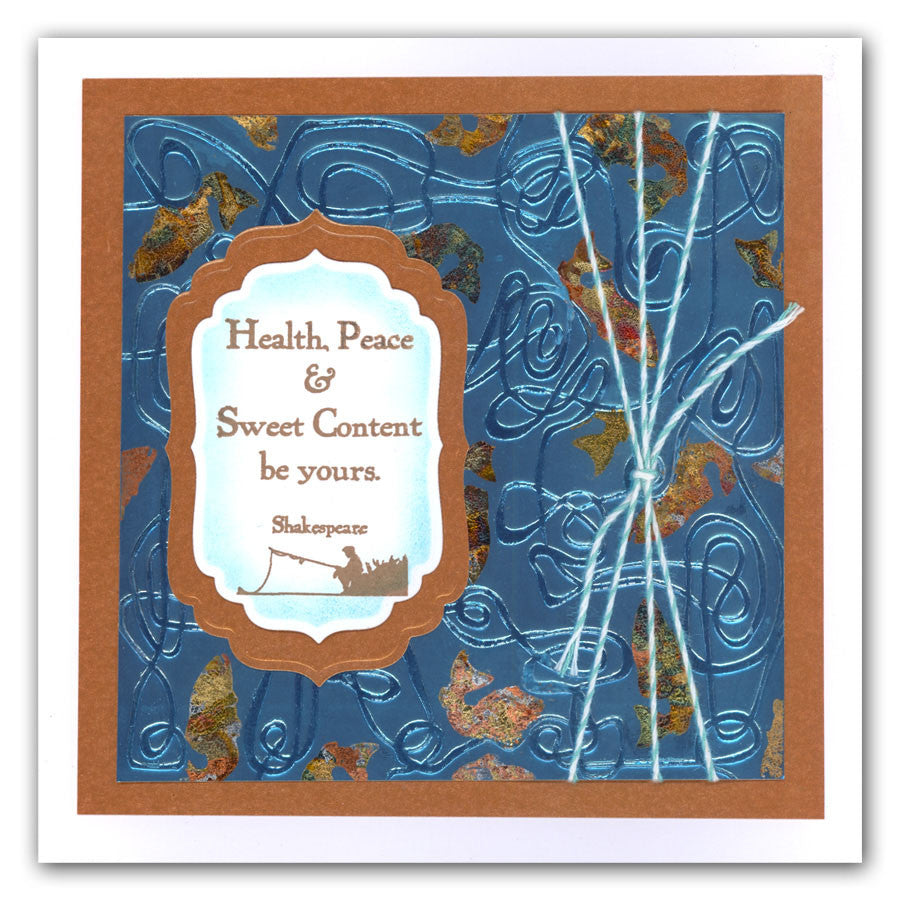 Unravelled Twine 7" x 7" Stencil