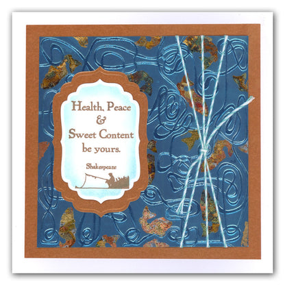 Unravelled Twine 7" x 7" Stencil