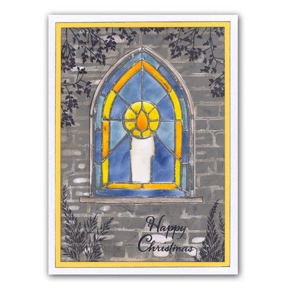 Christmas Windows 7" x 7" Stencil Collection