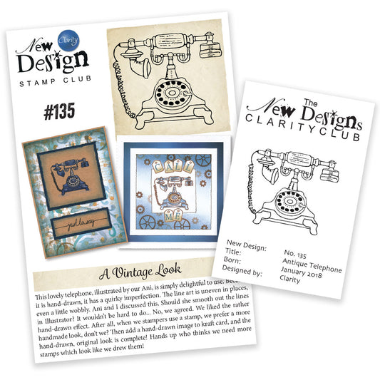 New Design Stamp Club Back Issue - 135 - Antique Telephone