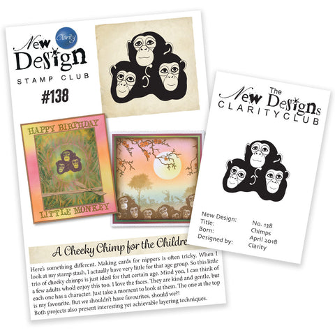 New Design Stamp Club Back Issue - 138 - Chimps
