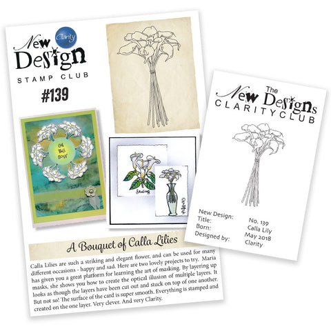 New Design Stamp Club Back Issue - 139 - Calla Lily