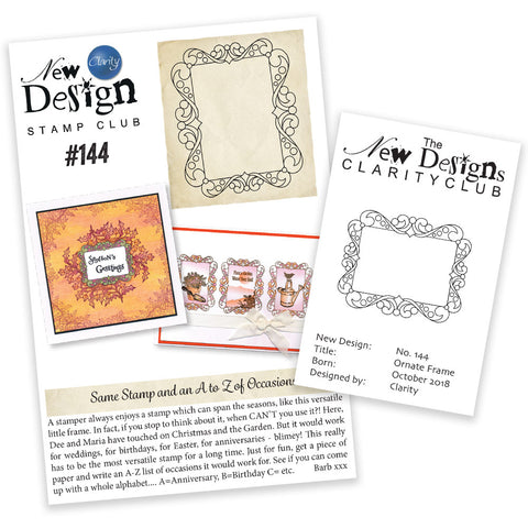 New Design Stamp Club Back Issue - 144 - Ornate Frame