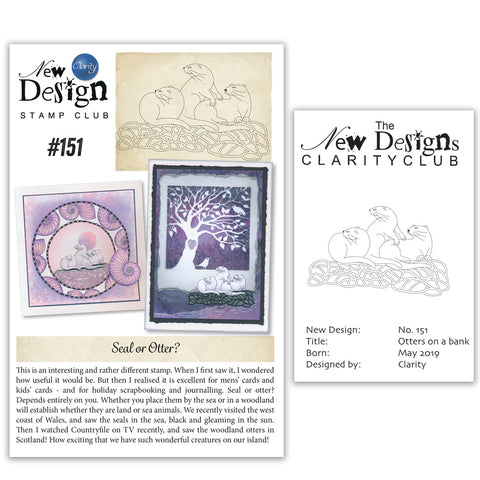 New Design Stamp Club Back Issue - 151 - Otters on a Bank