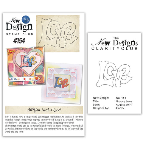 New Design Stamp Club Back Issue - 154 - Groovy Love