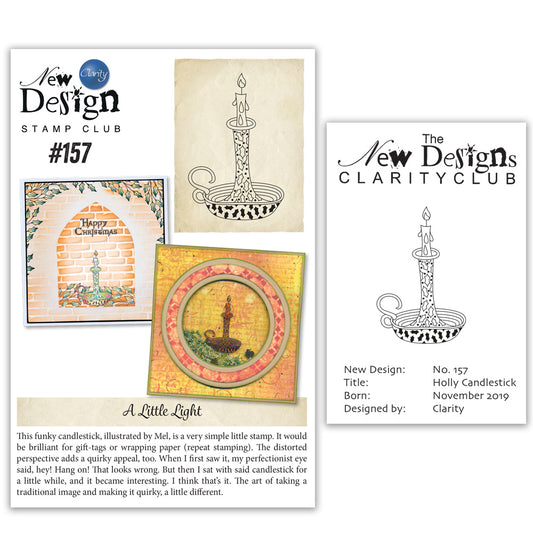 New Design Stamp Club Back Issue - 157 - Holly Candlestick