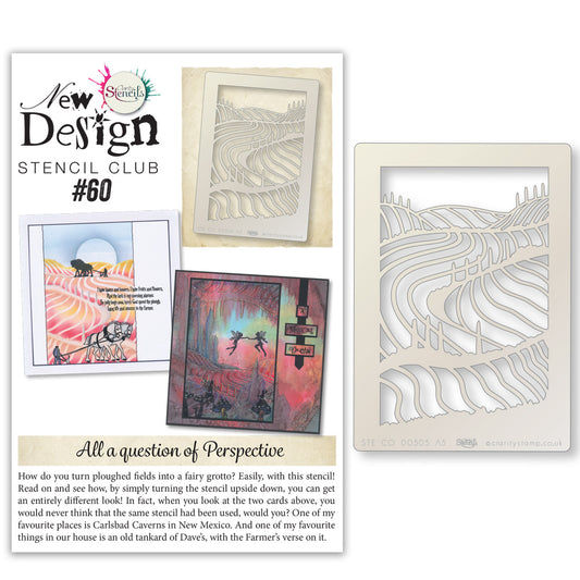 New Design Stencil Club Back Issue - 60 - Plouged Hillside