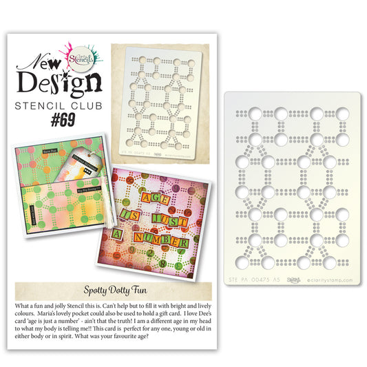 New Design Stencil Club Back Issue - 69 - Circles/Dots