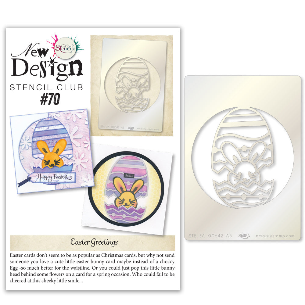 New Design Stencil Club Back Issue - 70 - Easter Bunny