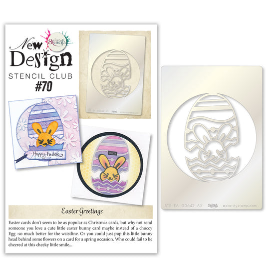 New Design Stencil Club Back Issue - 70 - Easter Bunny