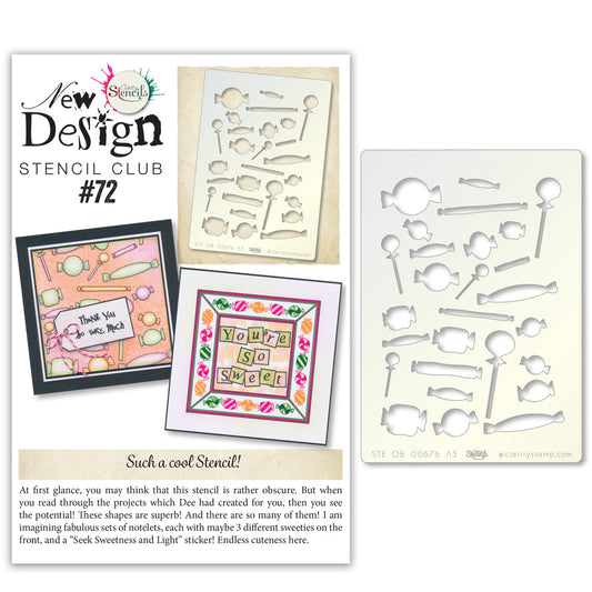 New Design Stencil Club Back Issue - 72 - Sweet Treats