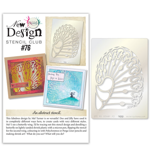 New Design Stencil Club Back Issue -76- Abstract Shape