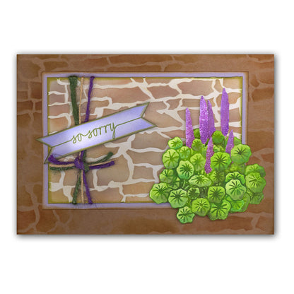 Stone Wall 7" x 7" Stencil